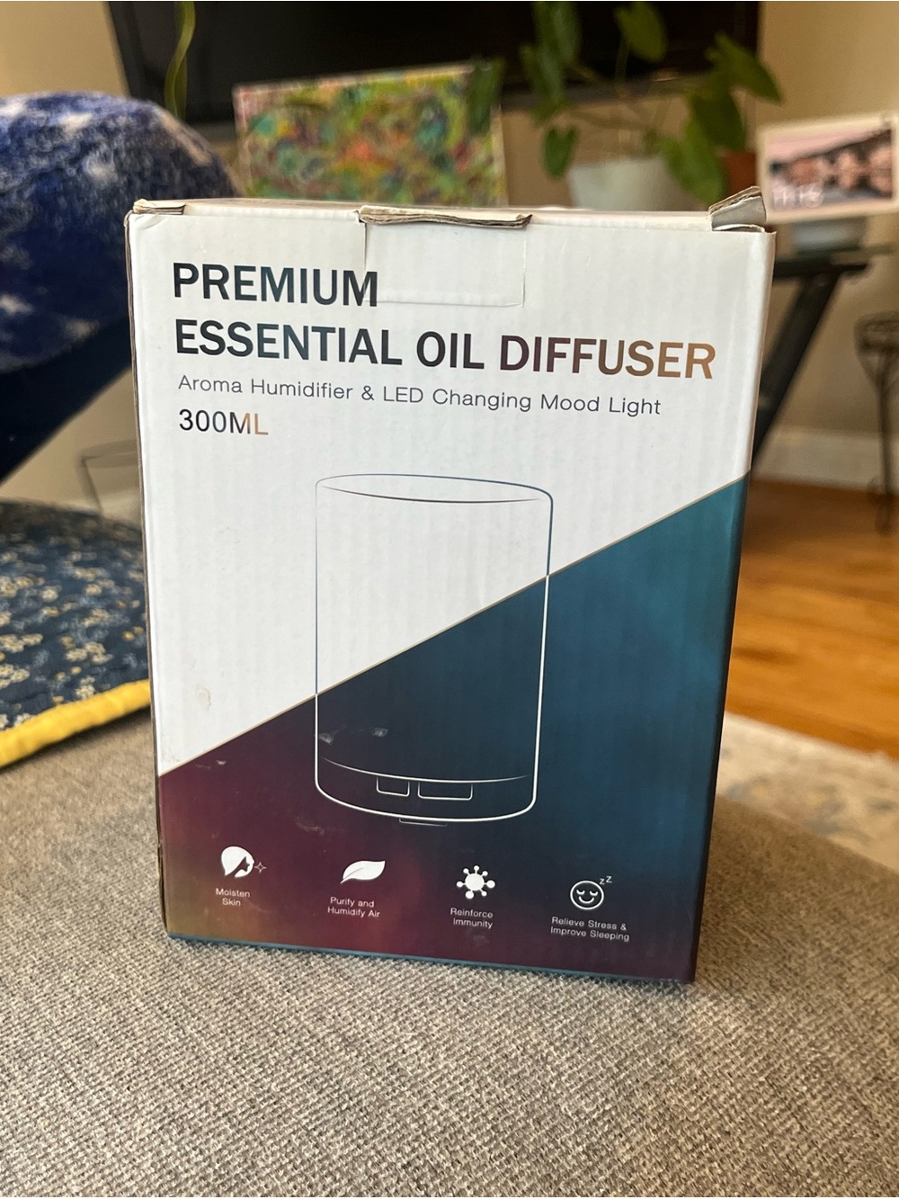 Premium Essential Oil Diffuser (300mL) – Brand New in Box